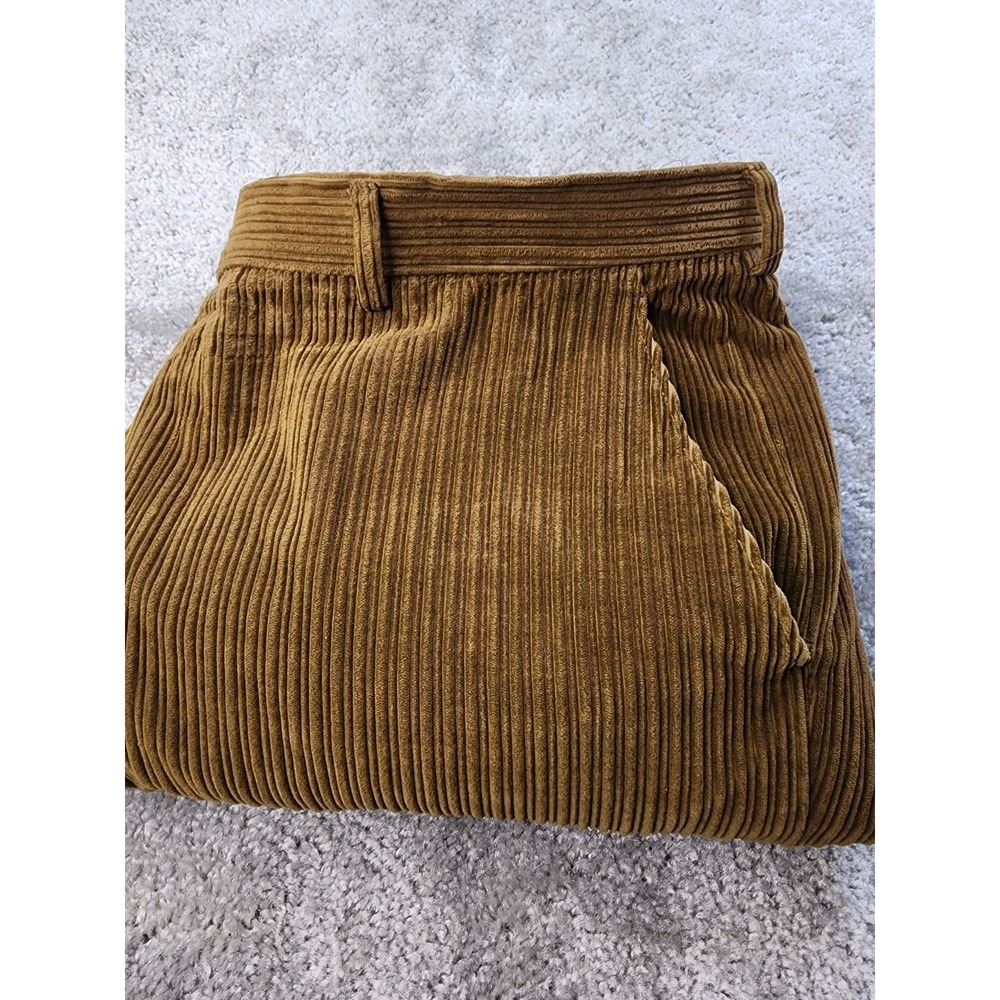 Ermenegildo Zegna Soft Pants Men's Brown  CashCo Hemmed - Picture 4 of 10